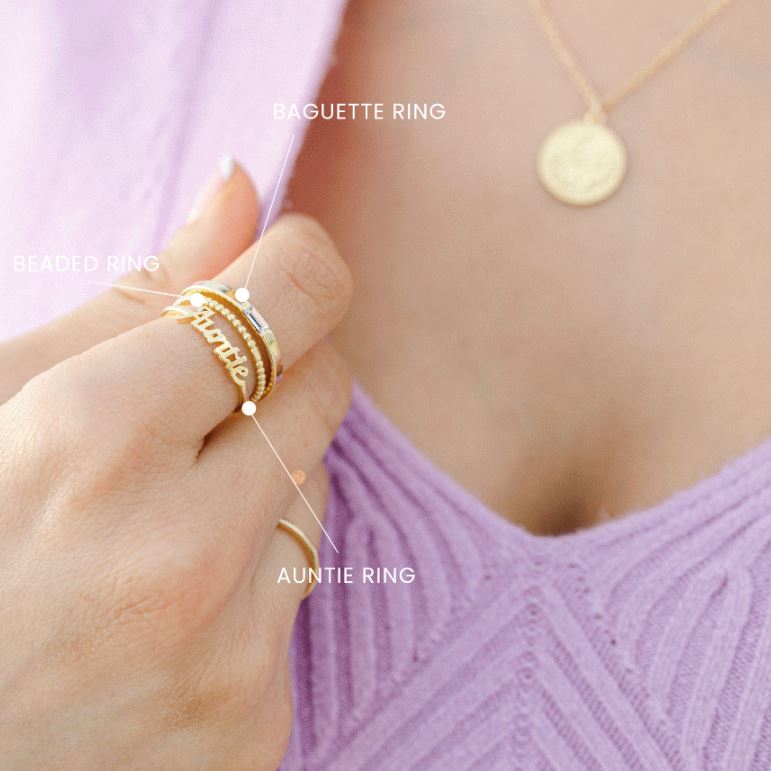 Stacking rings, handmade in America, Katie Dean Jewelry dainty delicate rings