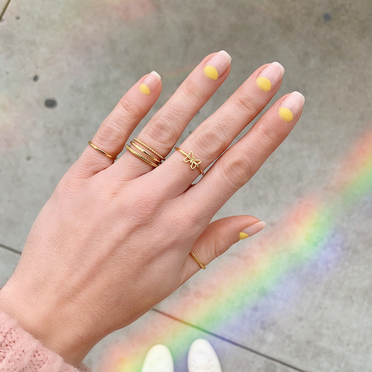 Rainbow & Butterfly Collection, made by hand in California by Katie Dean Jewelry