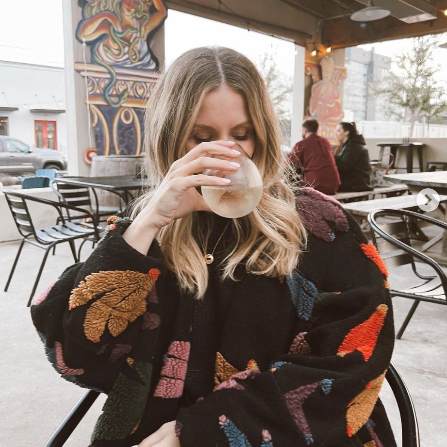 Madewell x Katie Dean Jewelry collab piece_Coin Birthstone Necklace_ pic by andreakerbuski