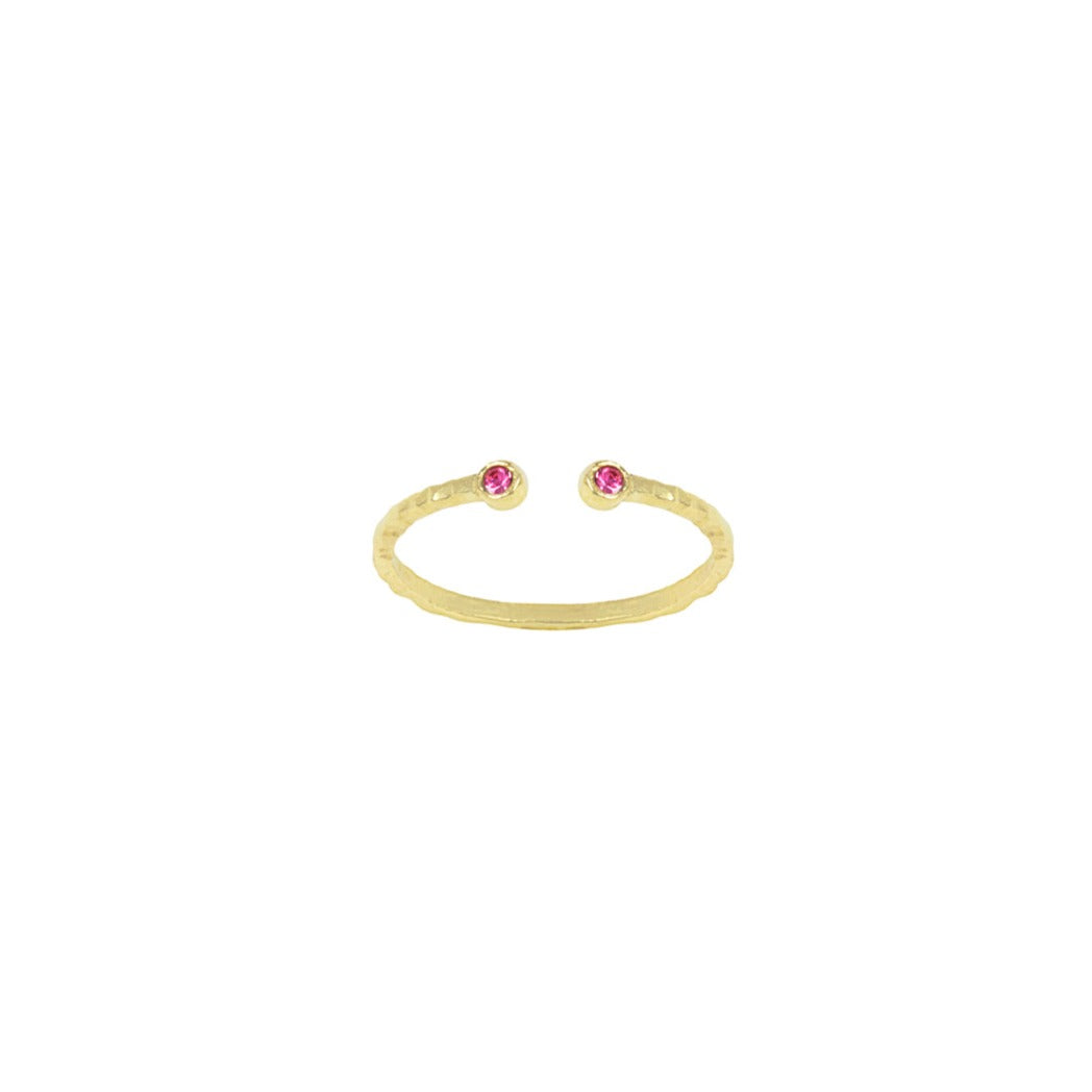 October Birthstone Stacking ring by Katie Dean Jewelry, made in America, perfect for the dainty minimal jewelry lovers
