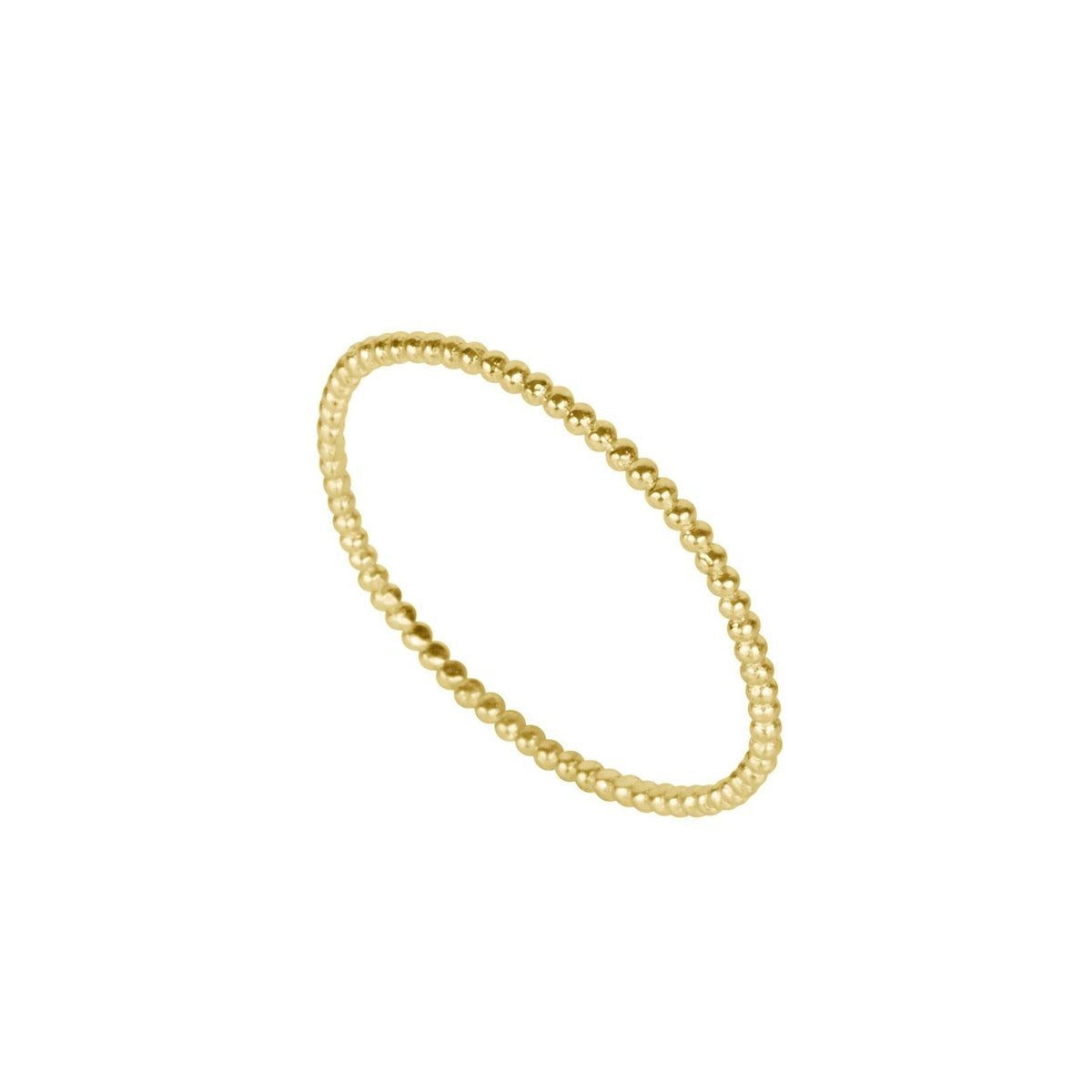 Call the search parties off, the Beaded Ring is the perfect stacking ring! Handmade in California by Katie Dean Jewelry.