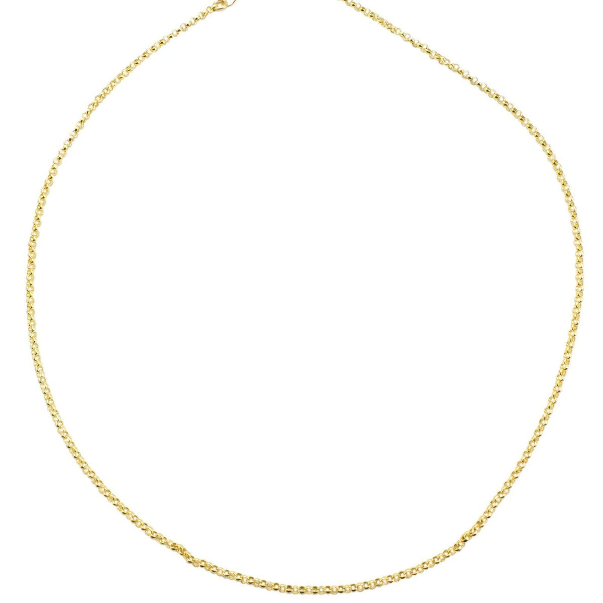 The Gold Rolo Choker Necklace, to the point, but anything except boring. Truly for every type of woman and perfectly pairs with any jewelry! A basic everyone should own. Handmade in California by Katie Dean Jewelry.