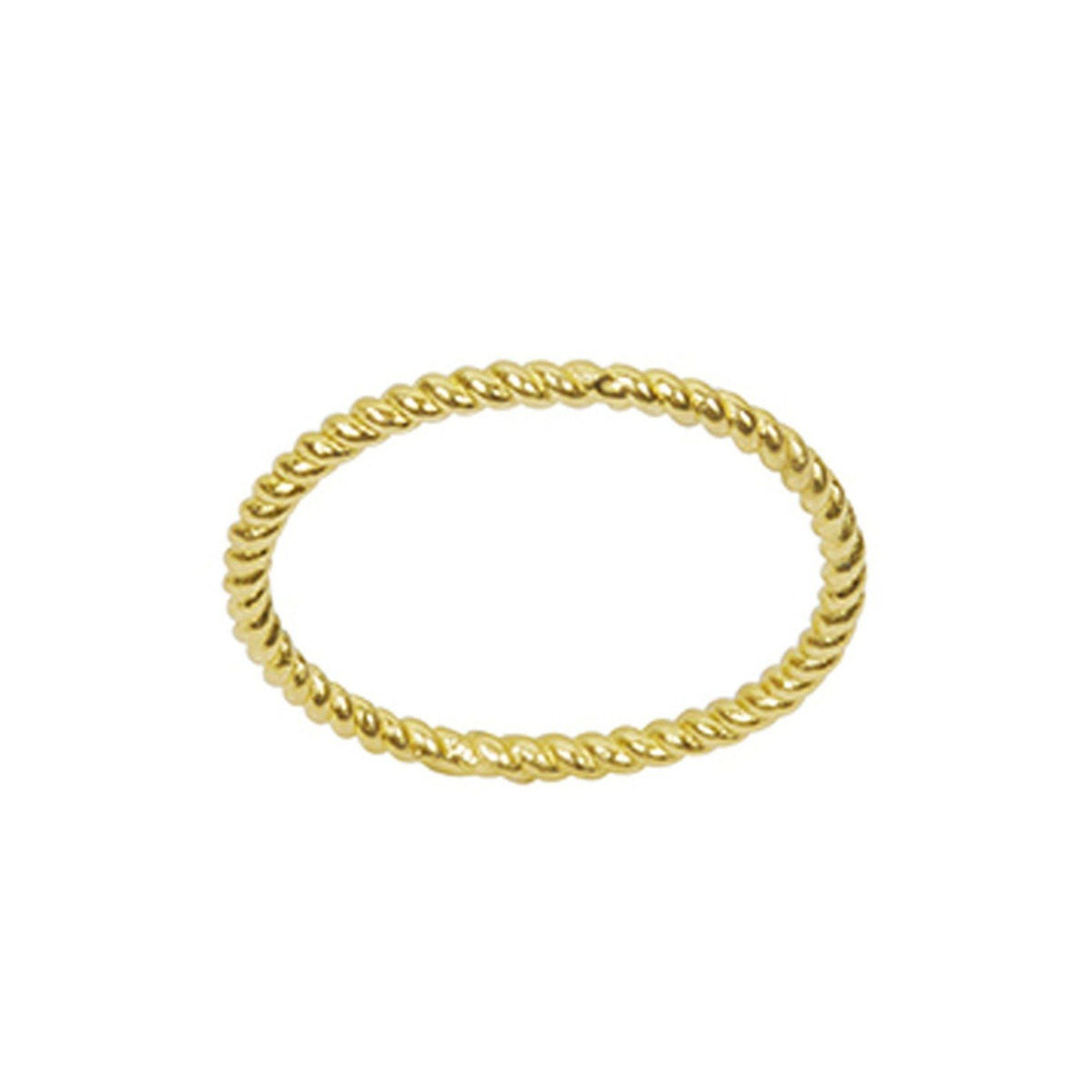 Dainty minimal Spiral Stacking Ring, handmade in America by Katie Dean Jewelry