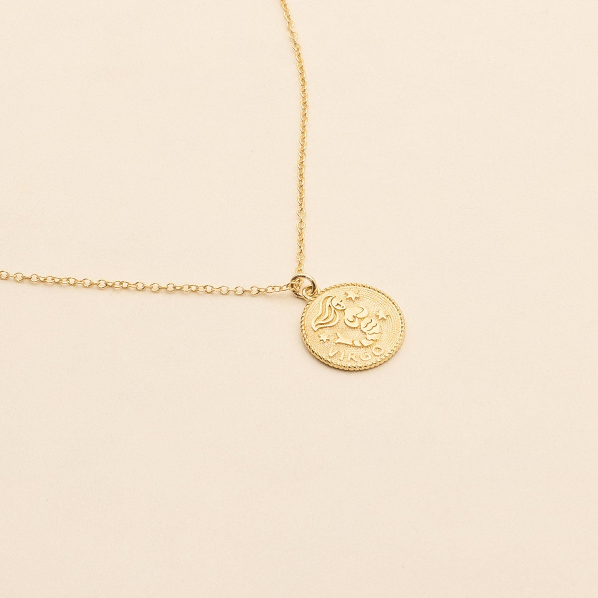 Virgo Zodiac Necklace_Aug 23-Sep 22_Katie Dean Jewelry_horoscope sign_Zodiac Collection, dainty handmade necklaces by Katie Dean Jewelry