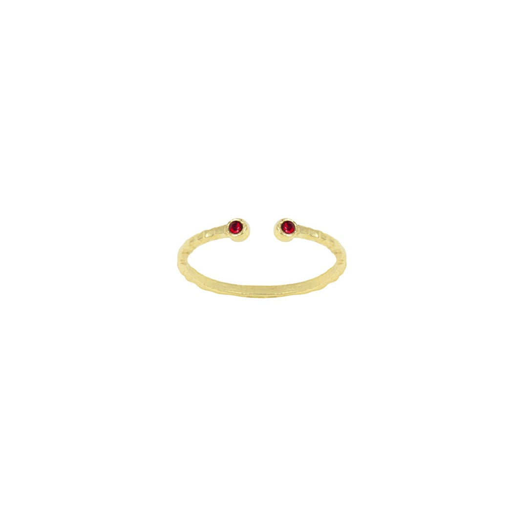 July Birthstone Stacking ring by Katie Dean Jewelry, made in America, perfect for the dainty minimal jewelry lovers