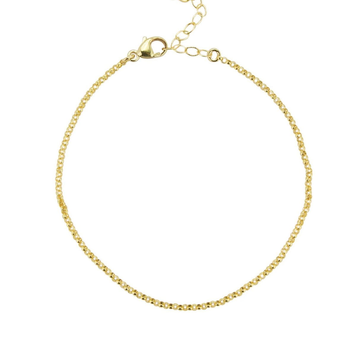 The Gold Rolo Bracelet, to the point, but anything except boring. Truly for every type of woman and perfectly pairs with any jewelry! A basic everyone should own.  Handmade in California by Katie Dean Jewelry.