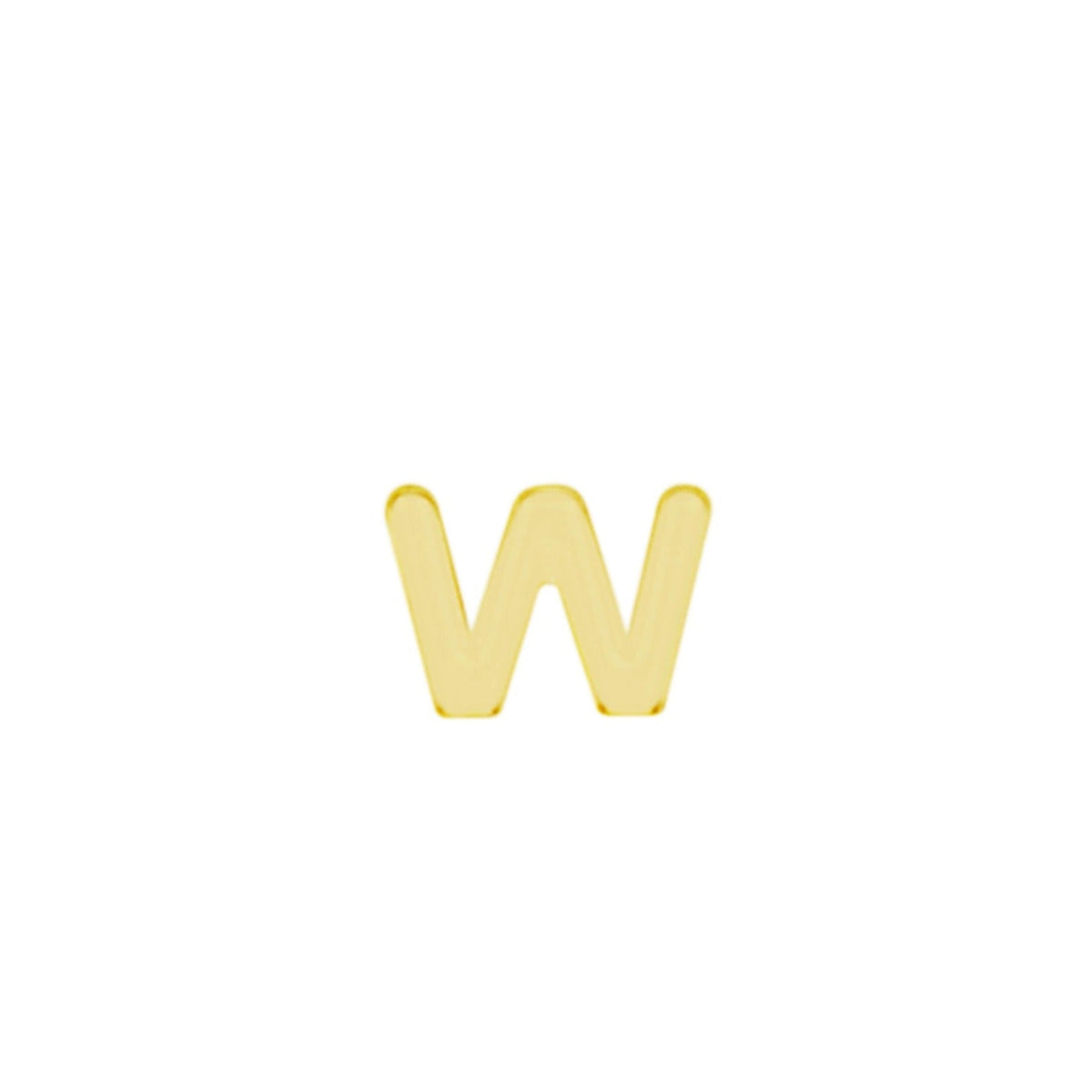 Initial Stud, handmade in America by Katie Dean Jewelry. Solid 14k Yellow Gold.