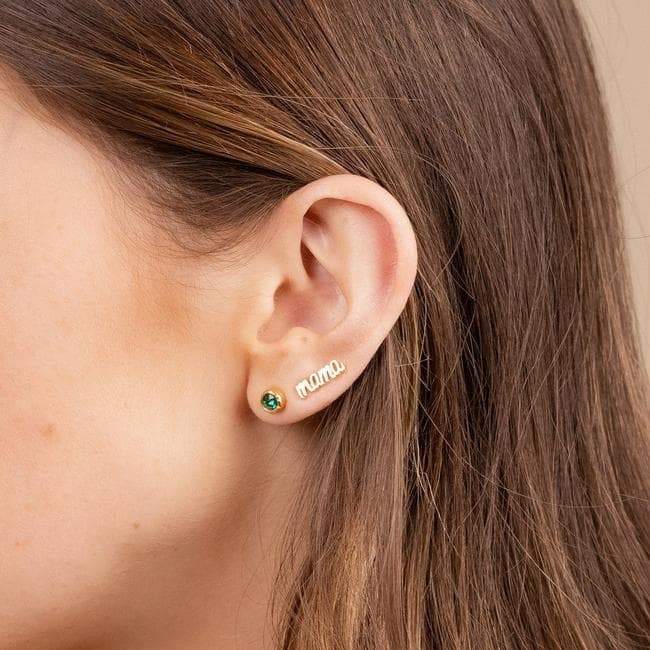 Solid Gold Mama Studs