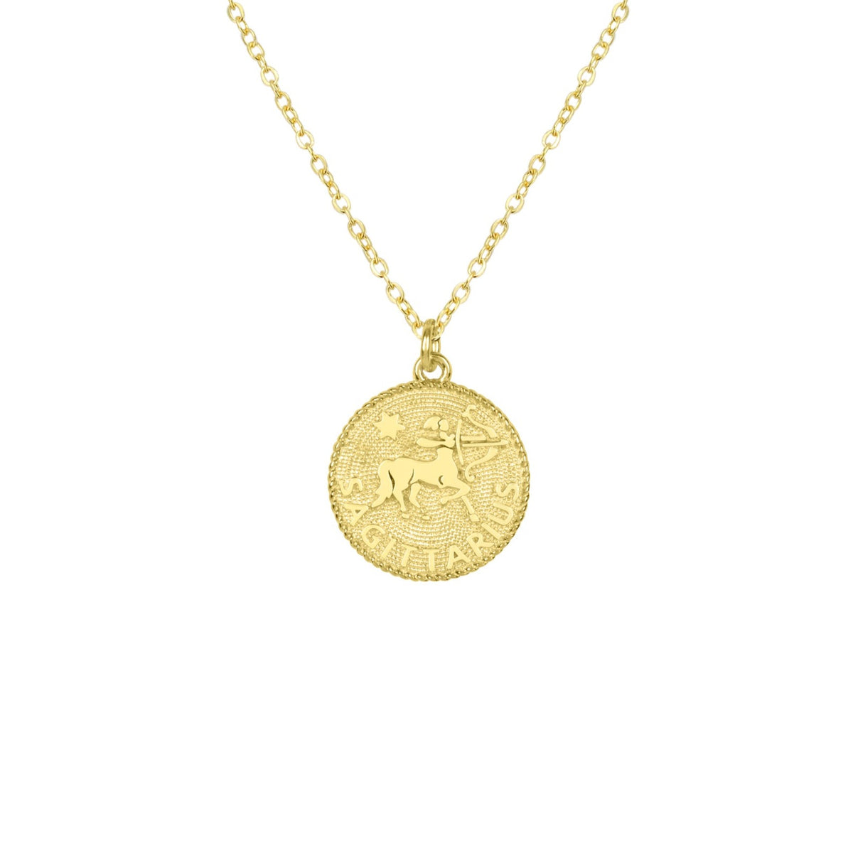 Sagittarius Zodiac Necklace_Nov 23-Dec 21_Katie Dean Jewelry_horoscope sign_Zodiac Collection, dainty handmade necklaces by Katie Dean Jewelry