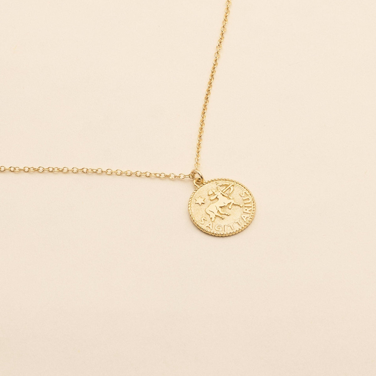 Sagittarius Zodiac Necklace_Nov 23-Dec 21_Katie Dean Jewelry_horoscope sign_Zodiac Collection, dainty handmade necklaces by Katie Dean Jewelry